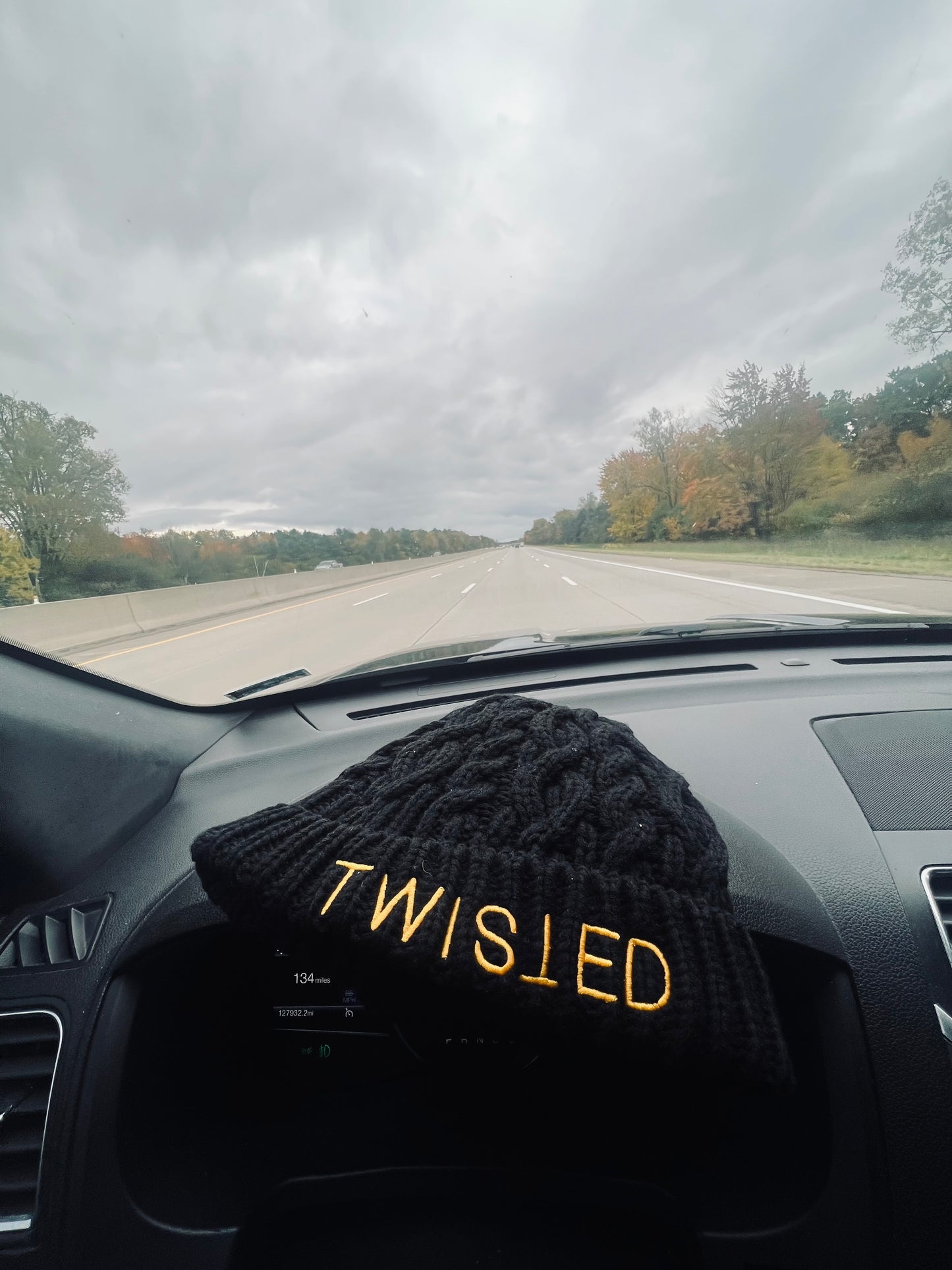 Twisted Satin-Lined Beanie