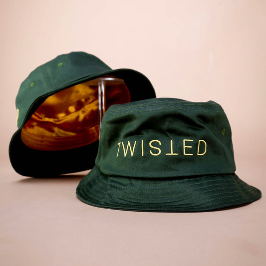 "TWISTED" Satin-Lined Bucket Hat